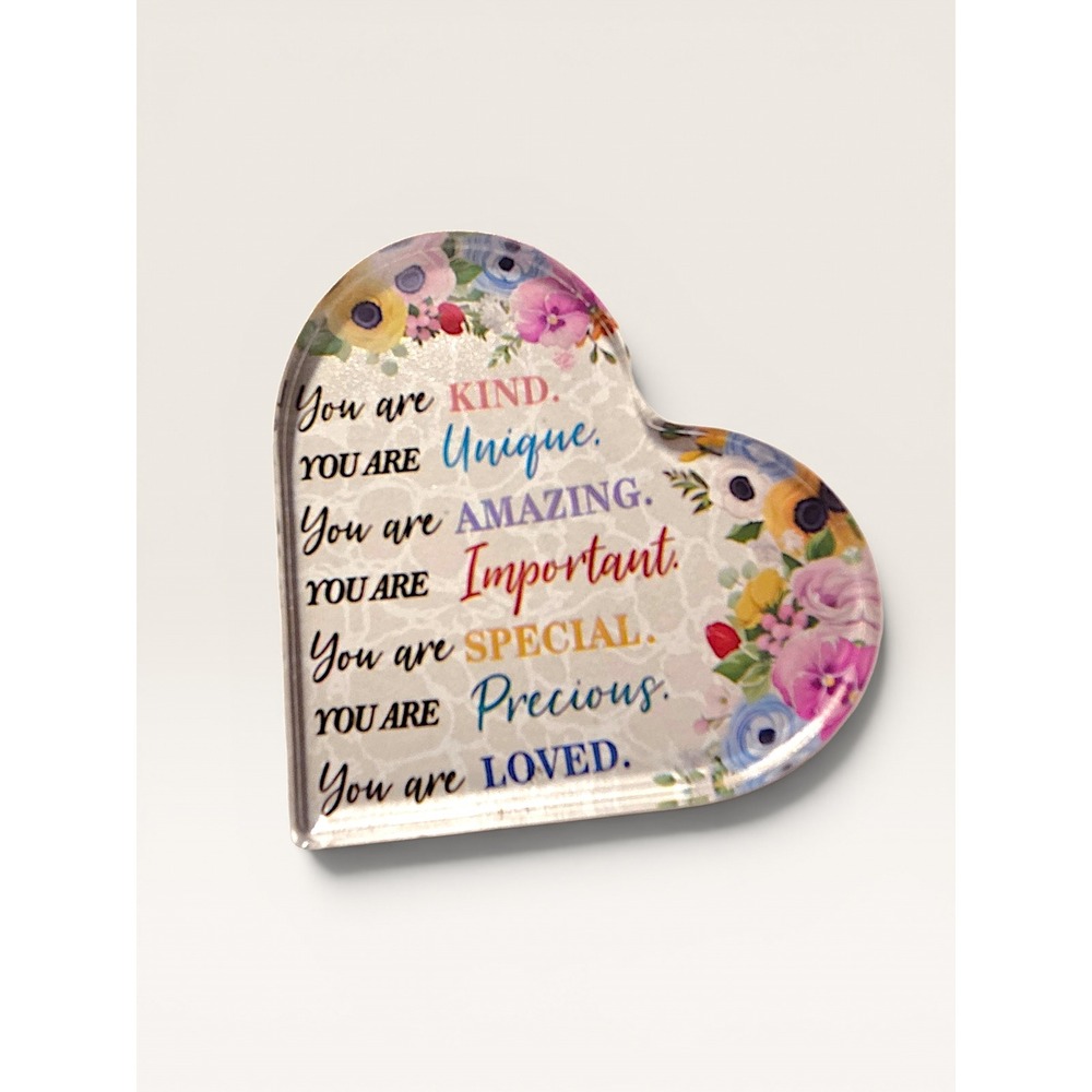 20pc Motivational Religious Acrylic Plaque Set Hearts Angels Butterfly Decor - Picture 5 of 6